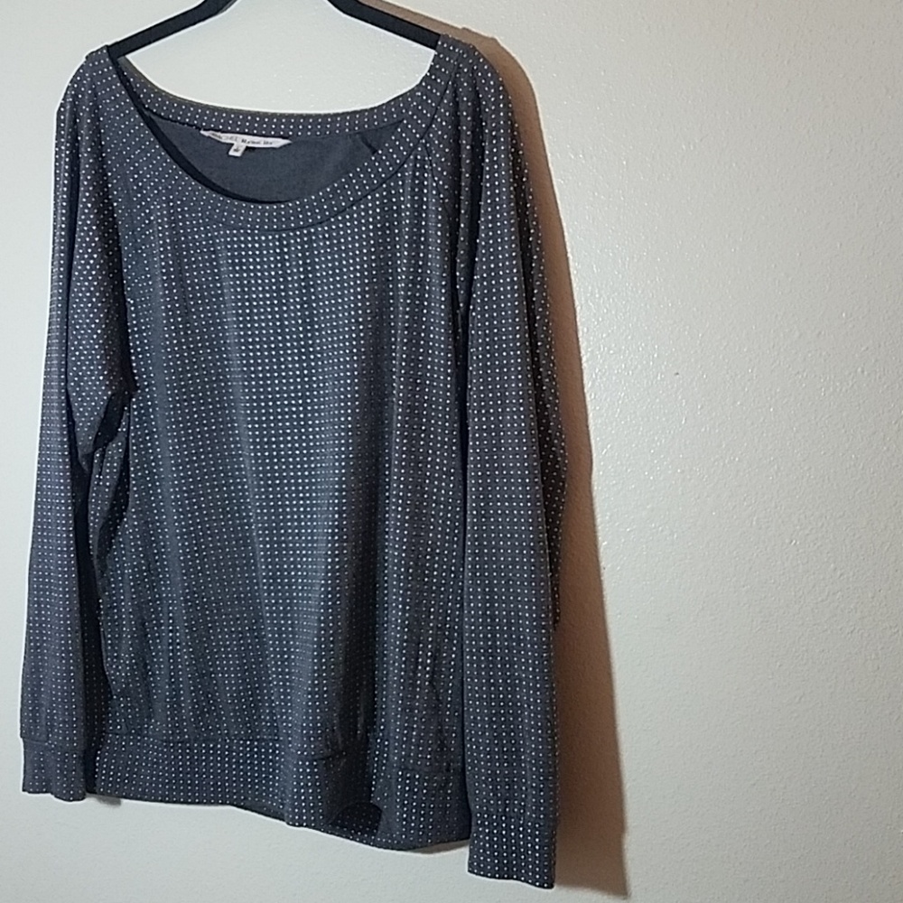 Rachel Rachel Roy beaded gray top
